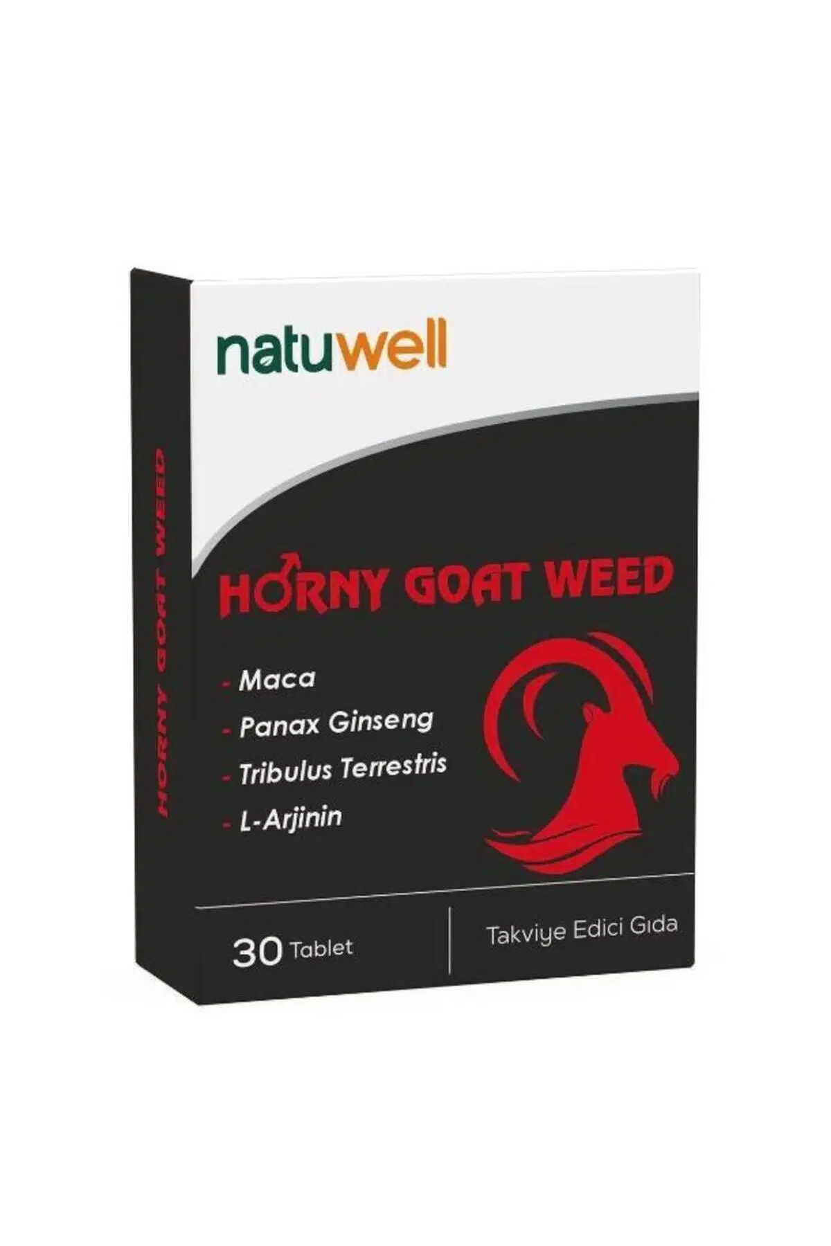 Natuwell Horny Goat Weed 30 Tablet Güç Enerji Erkeklere Özel Performansı Arttırıcı Takviye Edici