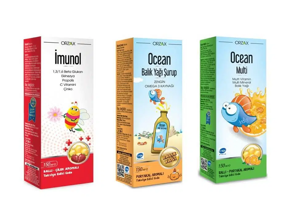 OCEAN PORTAKALLI BALIK YAĞI+OCEAN MULTİ+OCEAN İMUNOL ŞURUP
